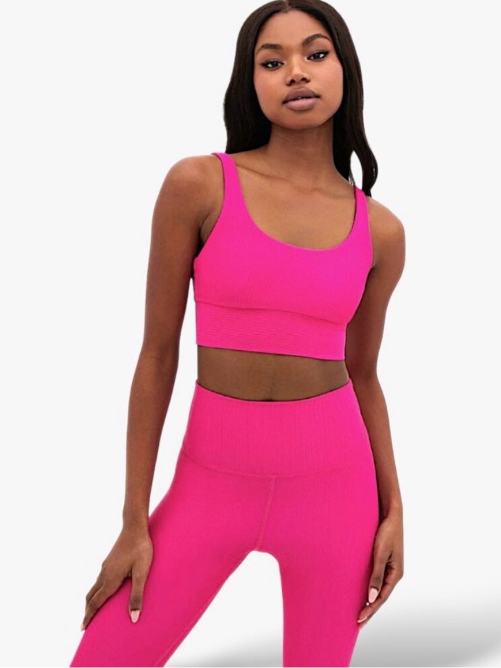 Beach Riot Leah Top - Hot Pink